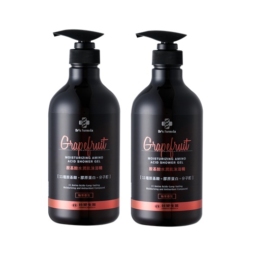 【Dr's Formula台塑生醫】胺基酸水潤肌沐浴精-柚果香氛 800g 2入組 公司貨, , large