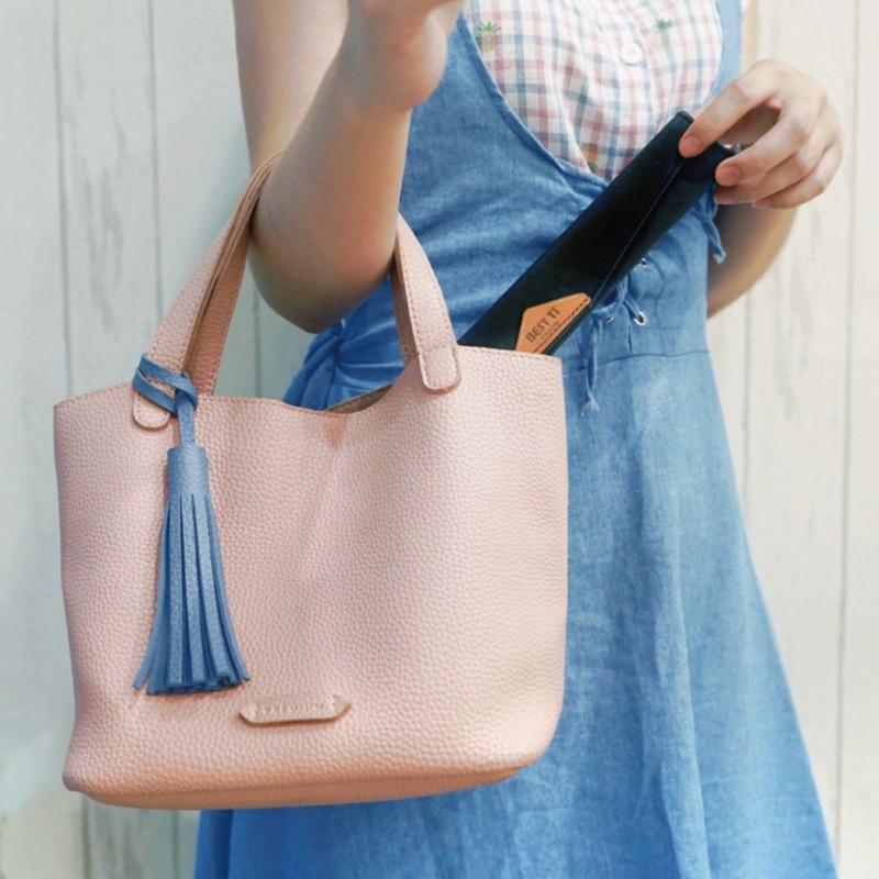 【三角餐具袋 曜黑色】吸管收納袋 餐具袋 水洗牛皮紙製造 磁吸式開合蓋 可裝粗細吸管組, , large