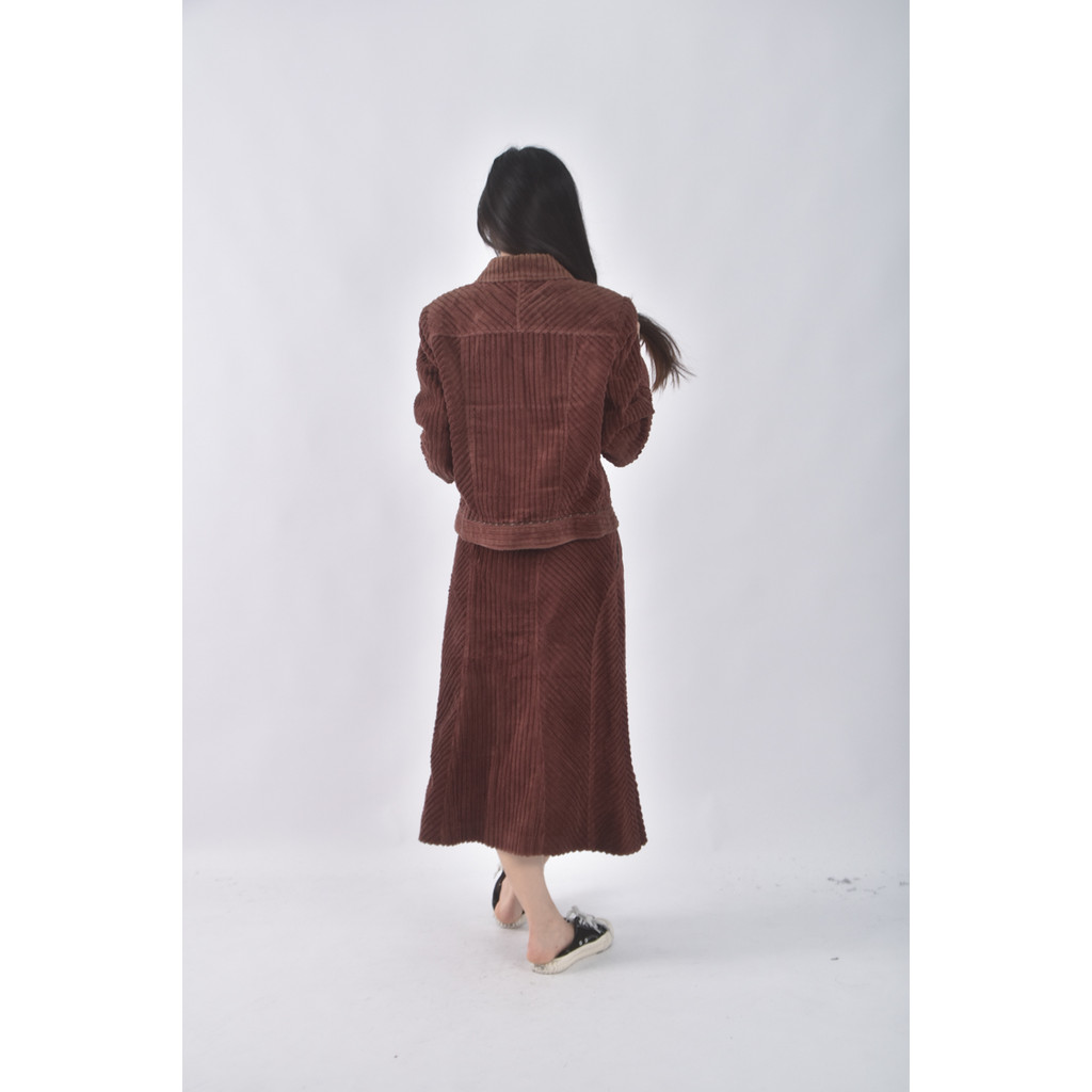 (M) generation西裝直線條棕色套裝二手衣, , large