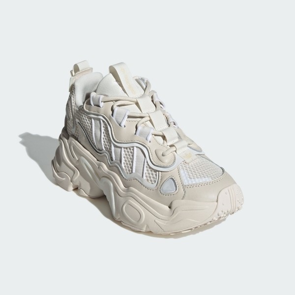 Kixpress-Adidas Ozthemis W 女 休閒鞋 運動 復古 厚底 增高 反光 舒適 潮流 穿搭 米白 [IG1505], , large