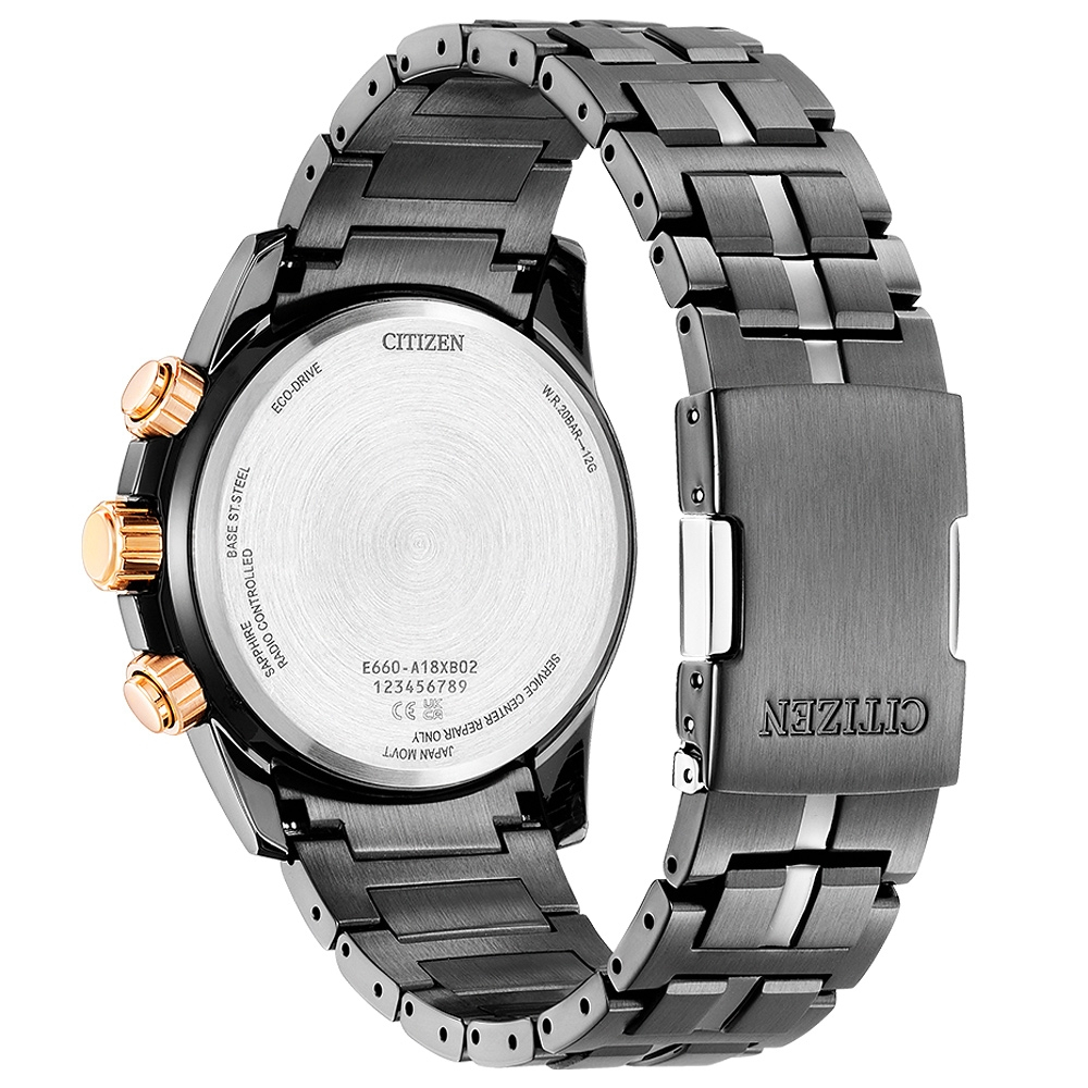 CITIZEN 星辰 亞洲限定款 光動能電波計時手錶 CB5884-88H, , large