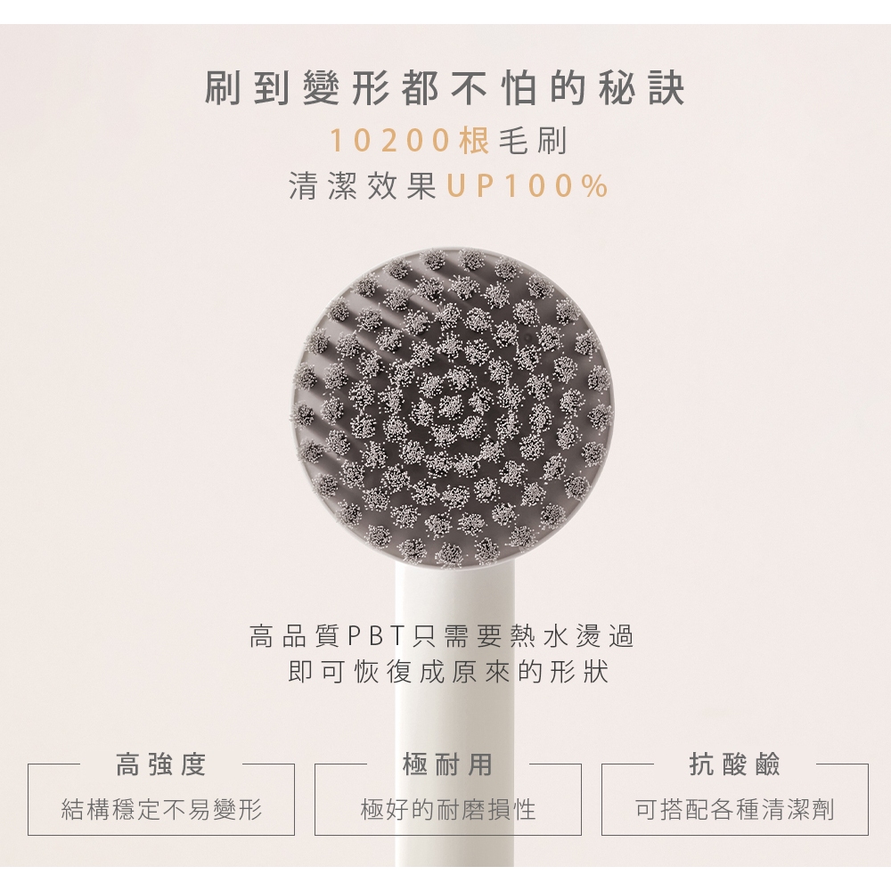 ARTISAN奧堤森 第二代USB電動清潔刷 多功能 無線電動 清洗刷 清洗機 不易變形 耐用 耐磨 暖月灰 靜謐灰, , large