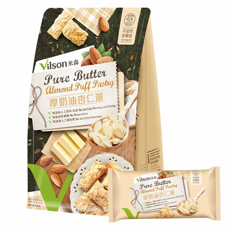 【米森 vilson】Pure Butter Almond Puff Pastry(13gx8包/袋), , large