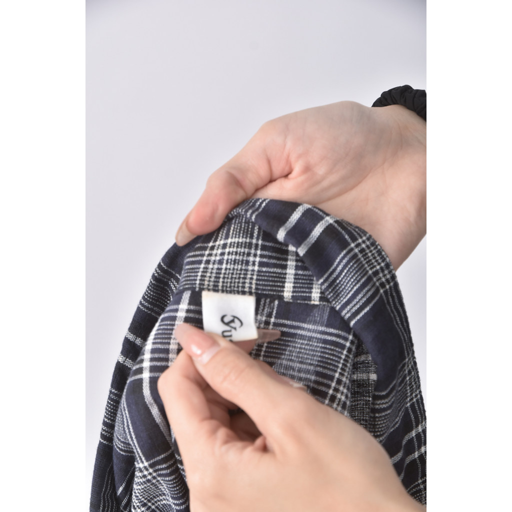 (2XL) yuanyuan格紋藍色長袖上衣二手衣, , large