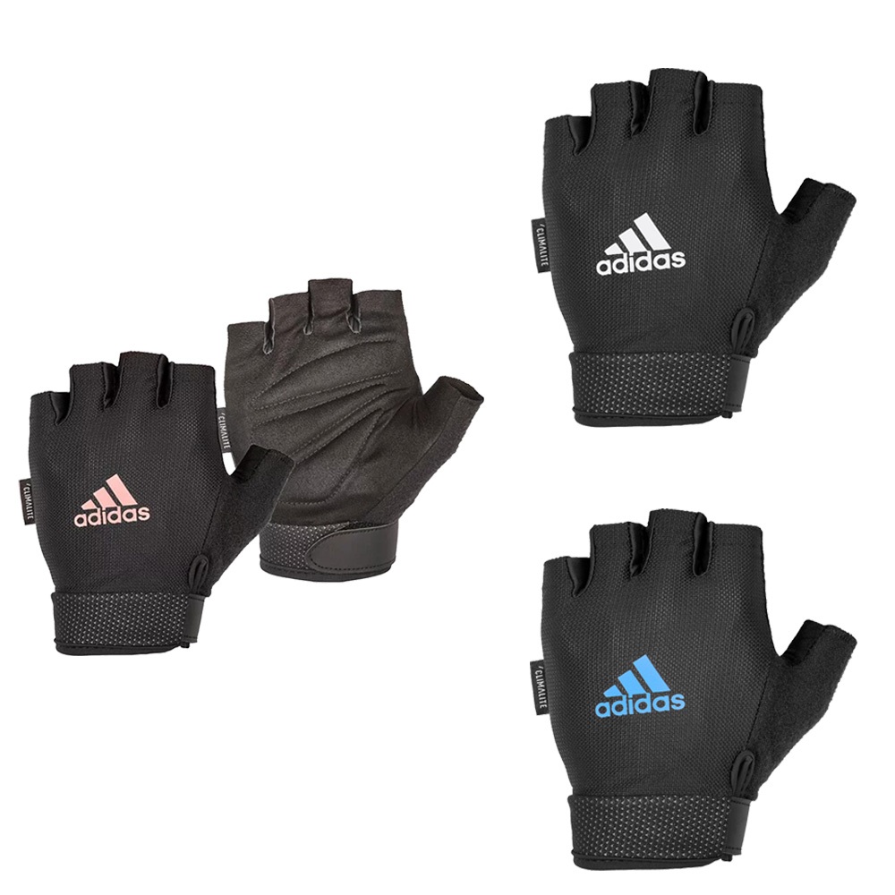 ADIDAS Training 可調式透氣短指手套 愛迪達 健身手套 三色 重量訓練 ADGB-124 【樂買網】, , large