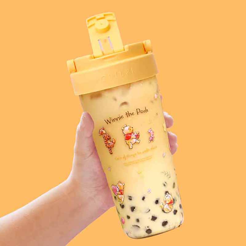 『HOUSUXI‧舒希』迪士尼小熊維尼系列-Tritan輕透舒吸杯(附彈跳吸管)760ml(A3), , large