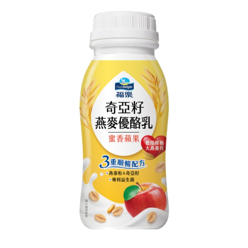 福樂奇亞籽燕麥蘋果優酪乳210ml, , large