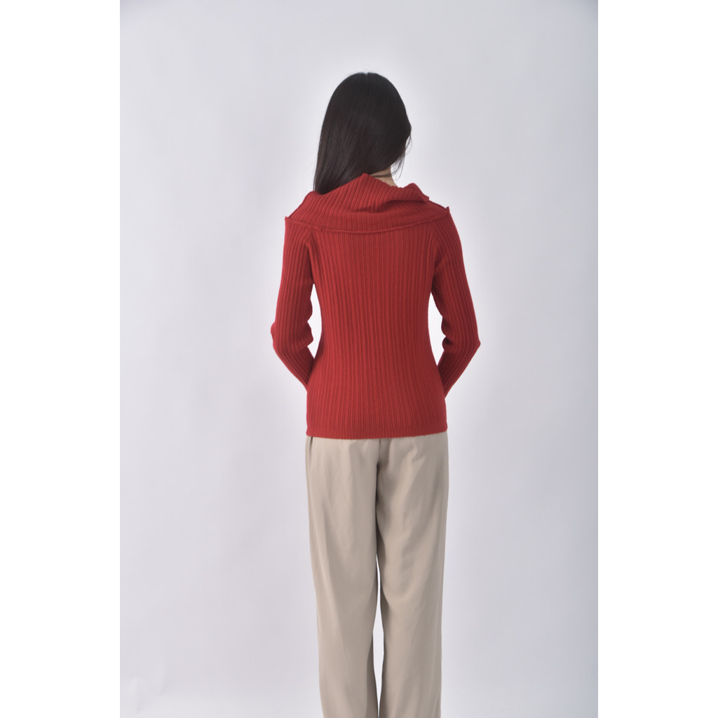 (M) b club質感坑紋紅色長袖上衣二手衣, , large