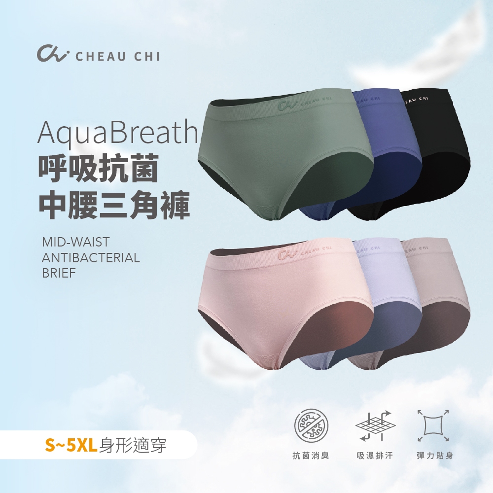 【Cheau Chi 】Women's Seamless Briefs - Seamless, Cooling, Antibacterial, Breathable, , large