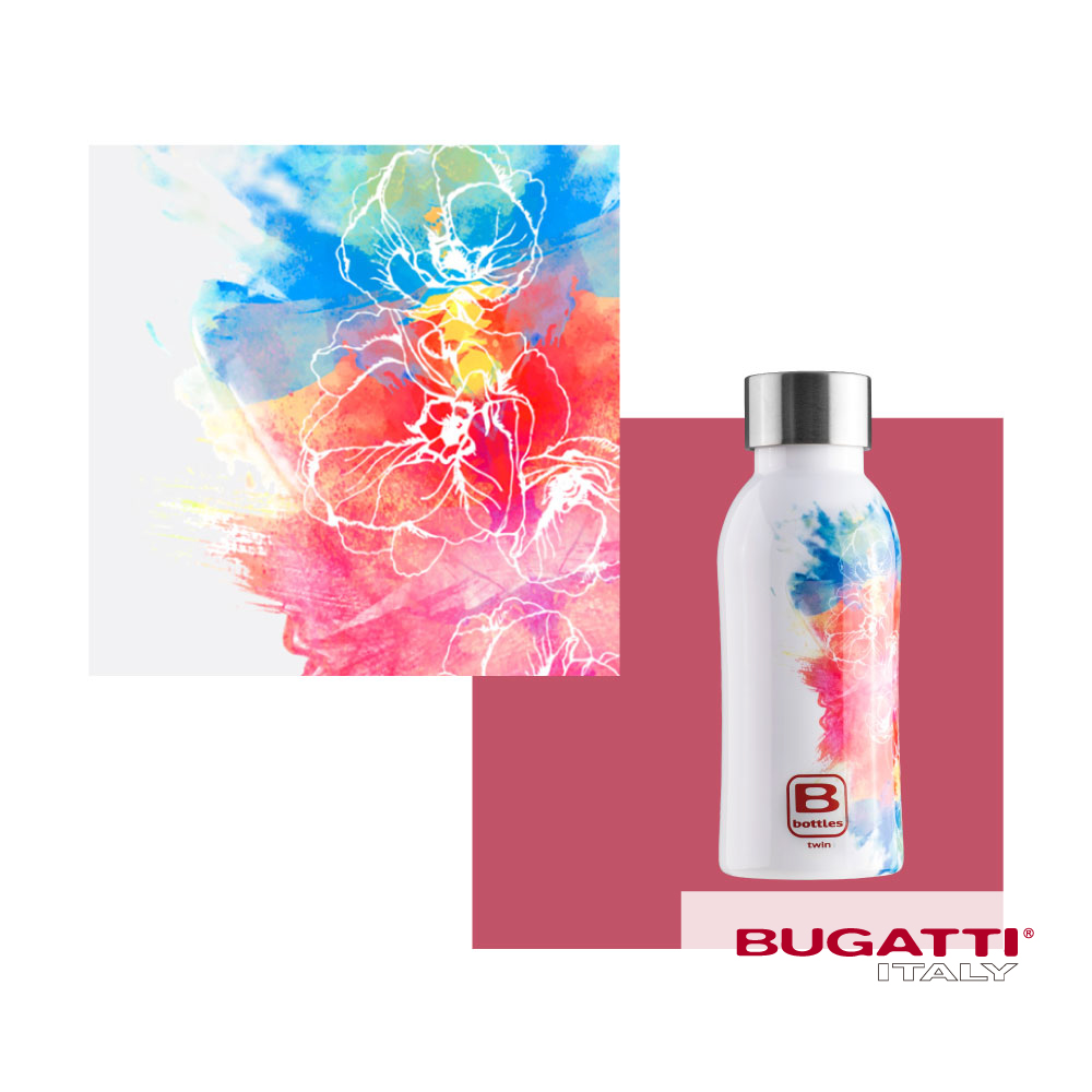 【Bianco di puro 彼安特】BUGATTI 繽紛花宴保溫瓶350ml, , large