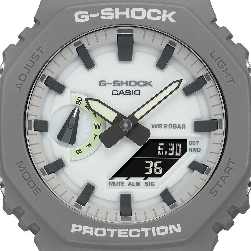 CASIO 卡西歐 G-SHOCK 綠光系列 八角 手錶 GA-2100HD-8A, , large