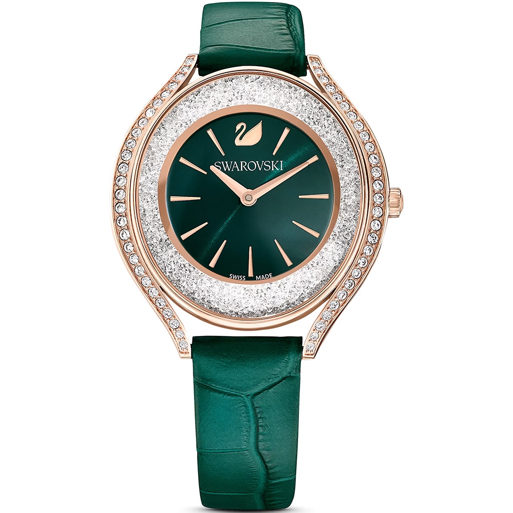 SWAROVSKI 施華洛世奇 送禮 Crystalline Aura 奢華水晶女錶 手錶-35.5mm 5644078, , large