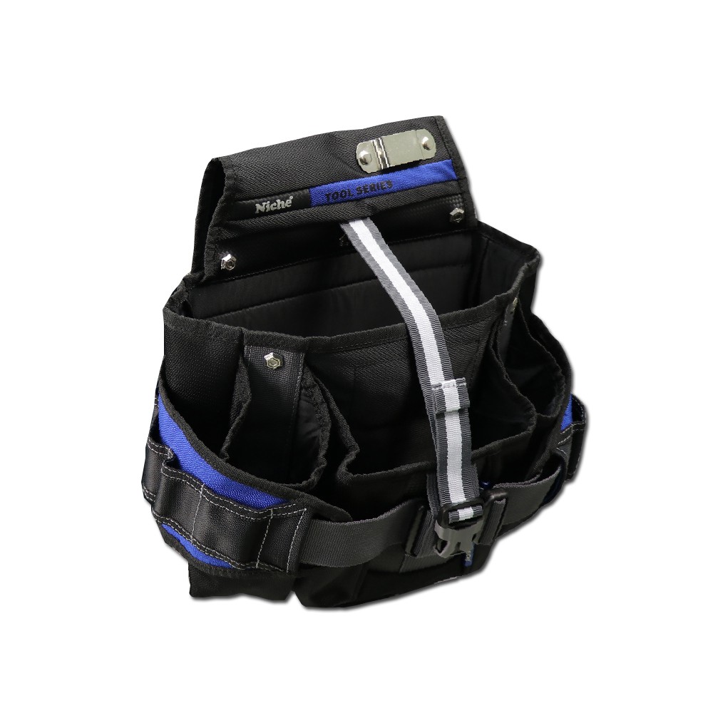 【Niche 樂奇】大開口工具收納袋 腰包 腿袋 TL-6208 電工、水電工、木工的工具包，建築工作工具收納袋, , large