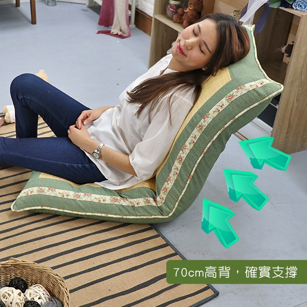 台灣製 夏季首選和室椅 休閒椅《日式仿草蓆高背舒適和室椅》-台客嚴選  單人沙發 懶人沙發(原價$2799), , large