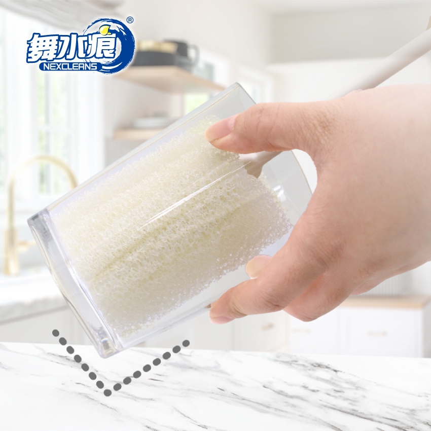 【舞水痕】RT-C3638 小蘇打菜瓜布洗杯刷 保溫瓶 水壺 玻璃杯 馬克杯, , large