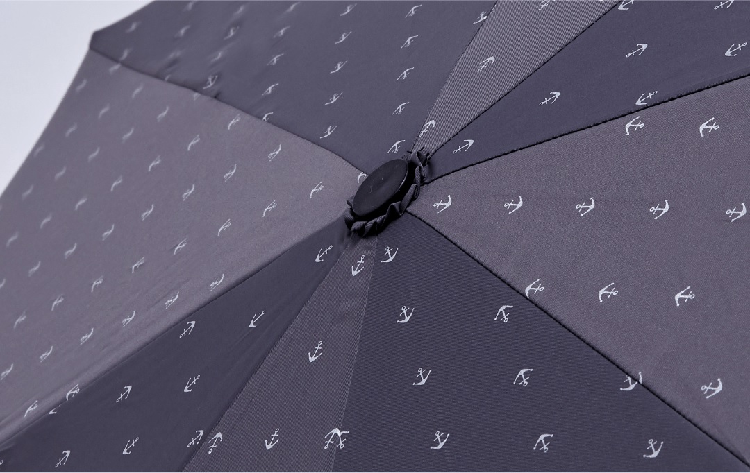 【周周生活｜晴雨選品館】自動折疊傘 晴雨兩用 海軍船錨款, , large