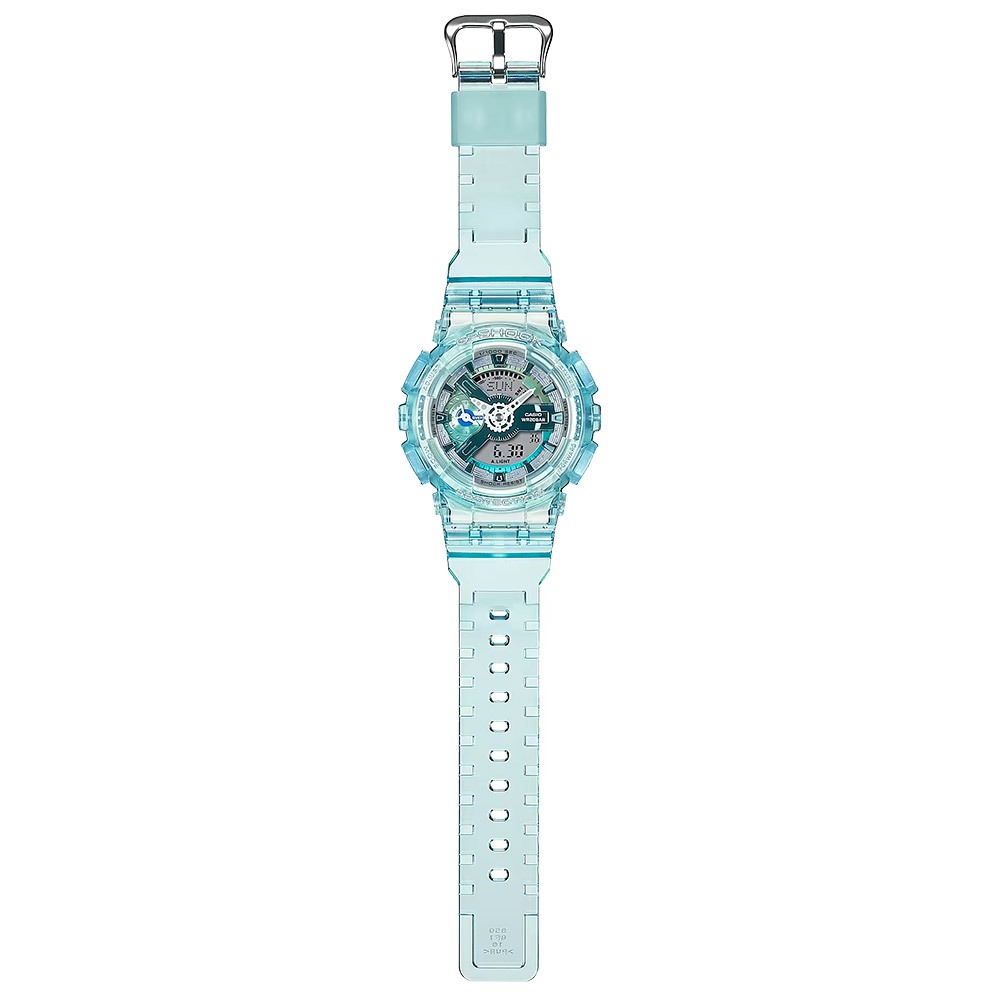 CASIO 卡西歐 G-SHOCK 未來系列 半透明女錶手錶 GMA-S110VW-2A, , large