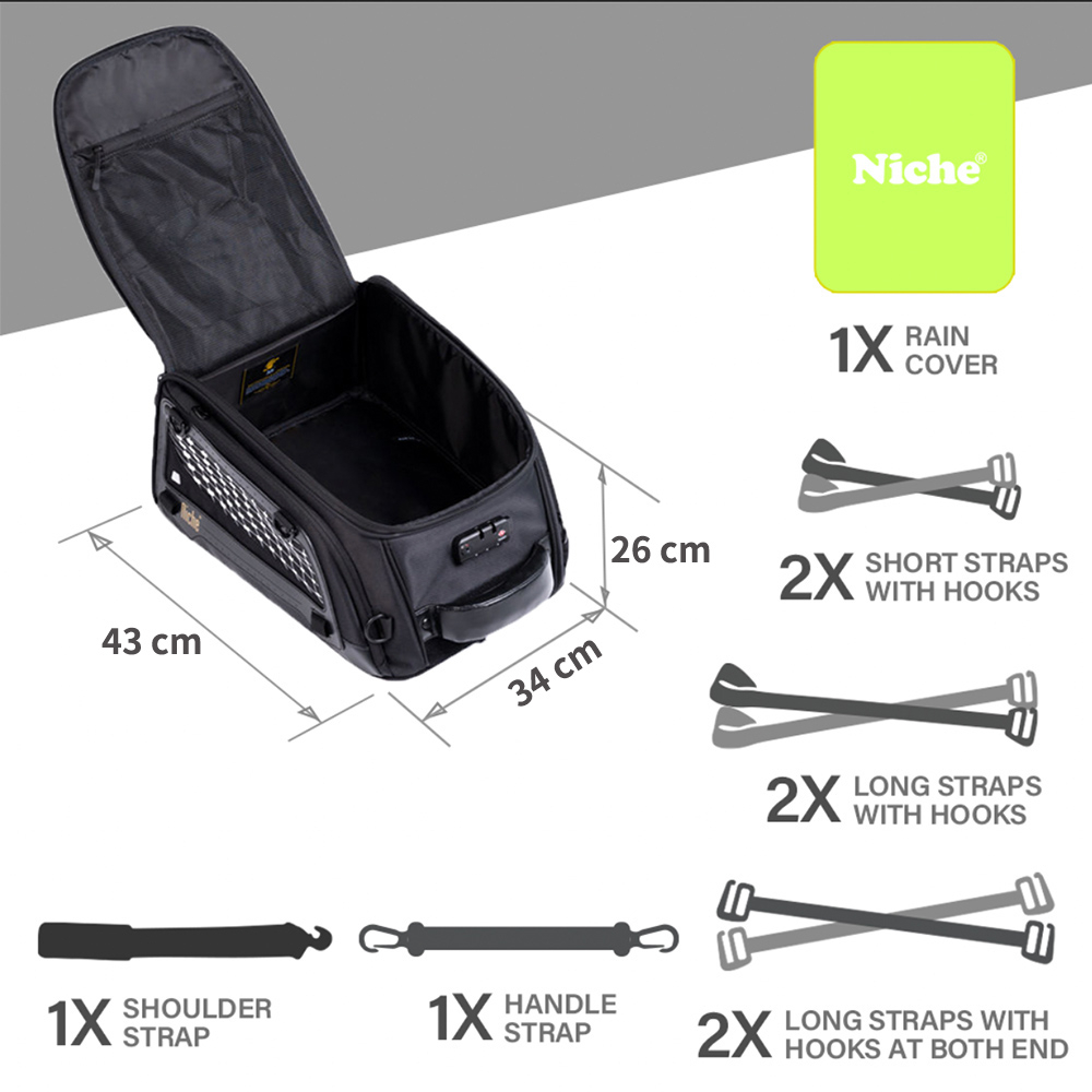 【Niche 樂奇】重機頭盔後座包 NMO-2308, , large