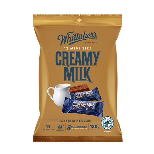 Whittakers Mini Size Creamy Milk Slab, , large