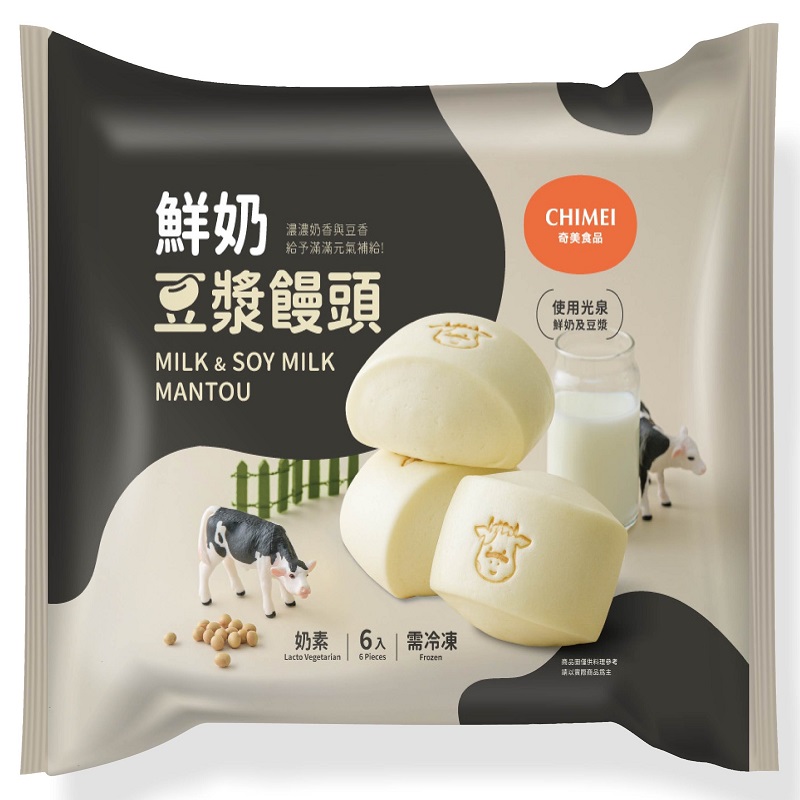 奇美鮮奶豆漿饅頭(奶素), , large
