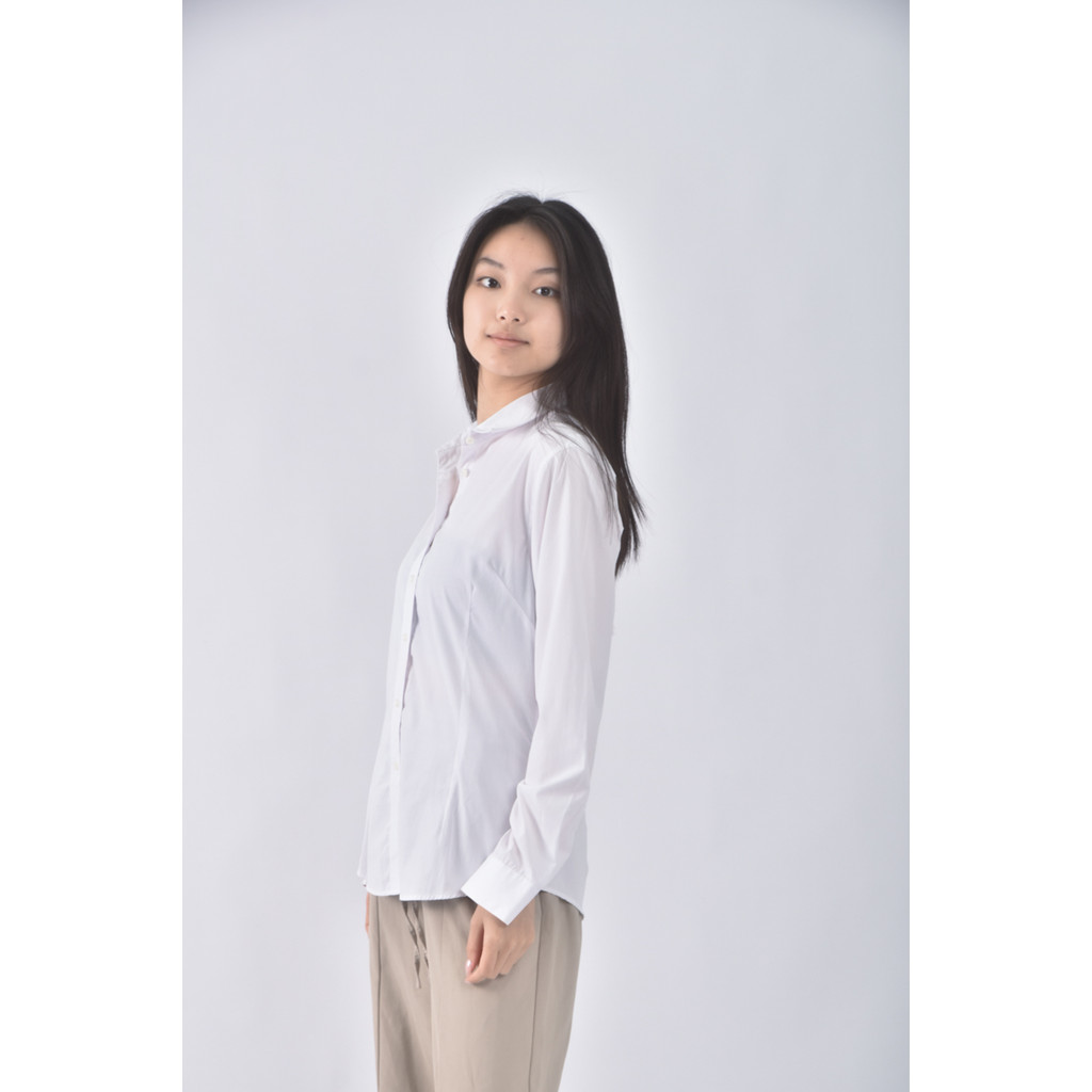 (M) office star西裝排扣白色襯衫上衣二手衣, , large