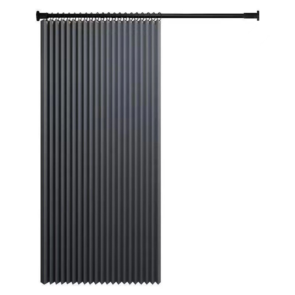 【SV61265】加厚亞麻 雙側磁吸 折疊浴簾 加厚防水防黴 浴室門簾 窗簾掛簾 乾濕分離隔斷簾 掛鉤+送磁扣