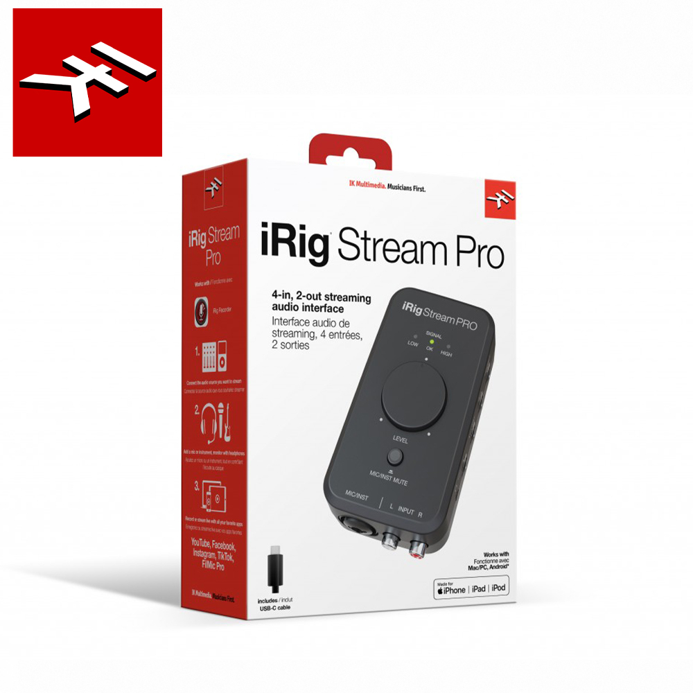 IK Multimedia iRig Stream Pro Stereo 雙聲道 錄音介面 【敦煌樂器】, , large