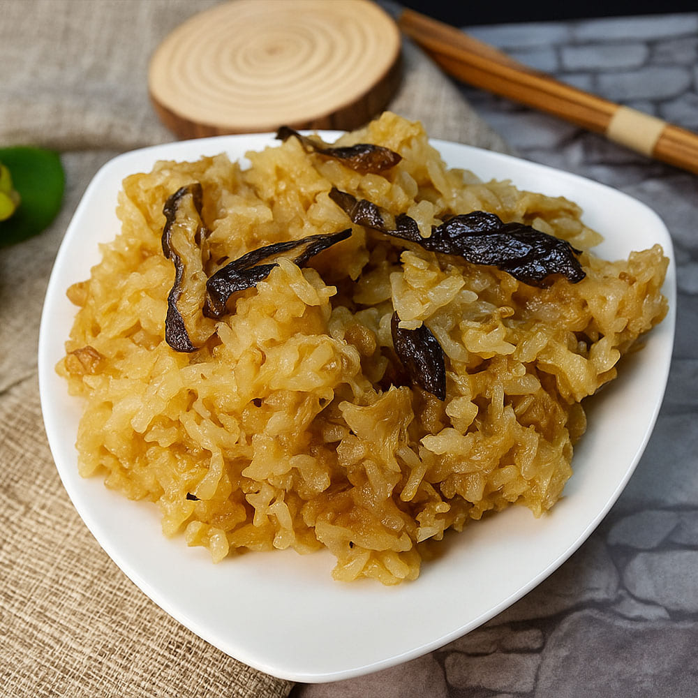 【旺意香】純素香菇麻香油飯12包(200g/包〉(免運費), , large