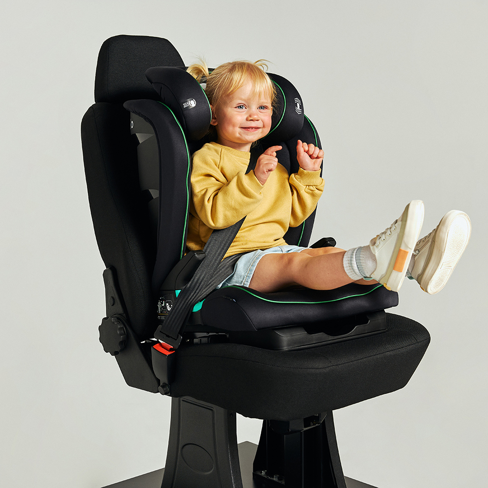 【Lionelo】3~12歲ISOFIX成長型輔助汽座 Neal 黑瑪瑙  (ISOFIX/安全帶兩用 成長座椅 R129 I-size), , large
