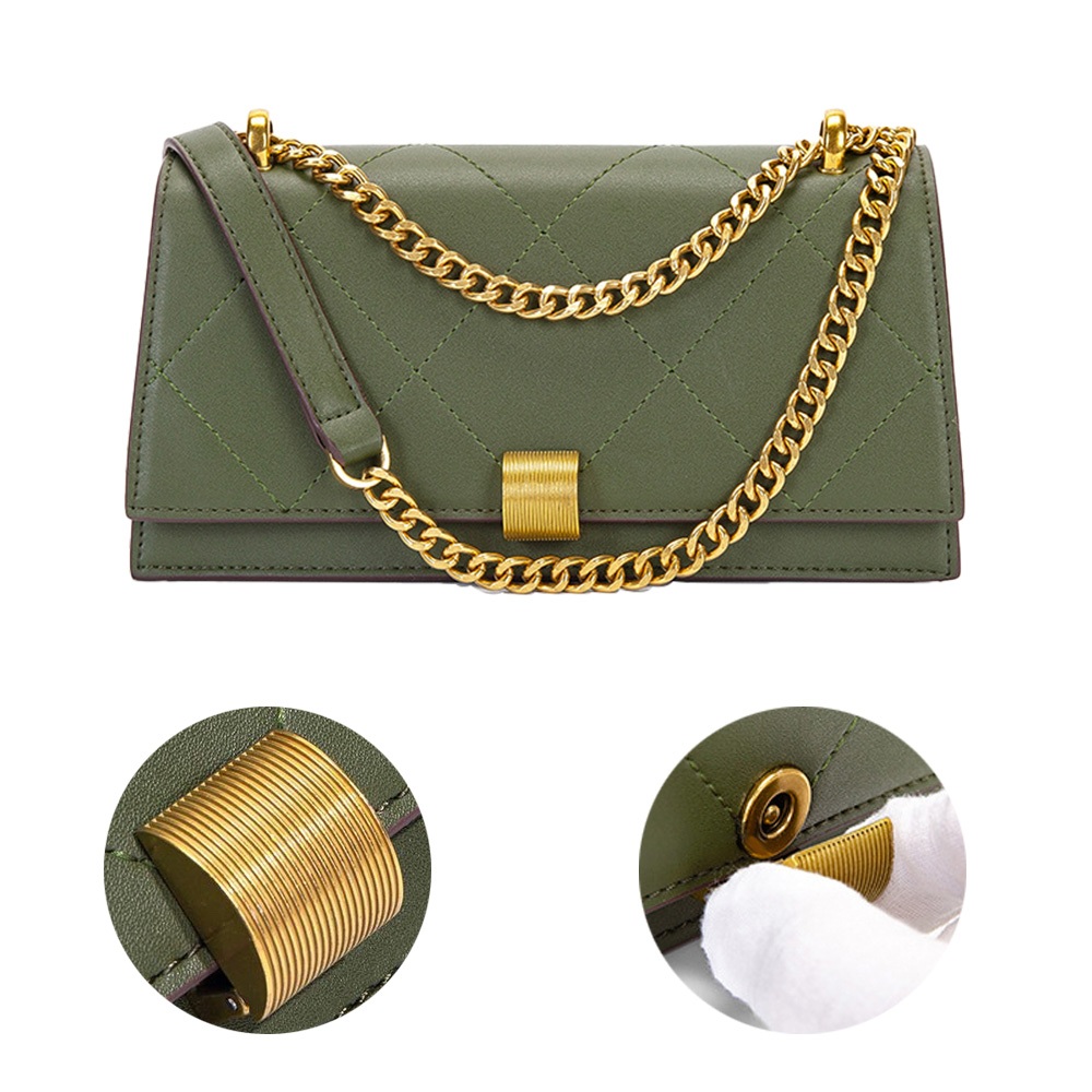 SPRING-菱格鍊條包 刺繡鍊條小斜背包 菱格晚宴包 -多色 菱格鍊條肩背包(9-95225), , large