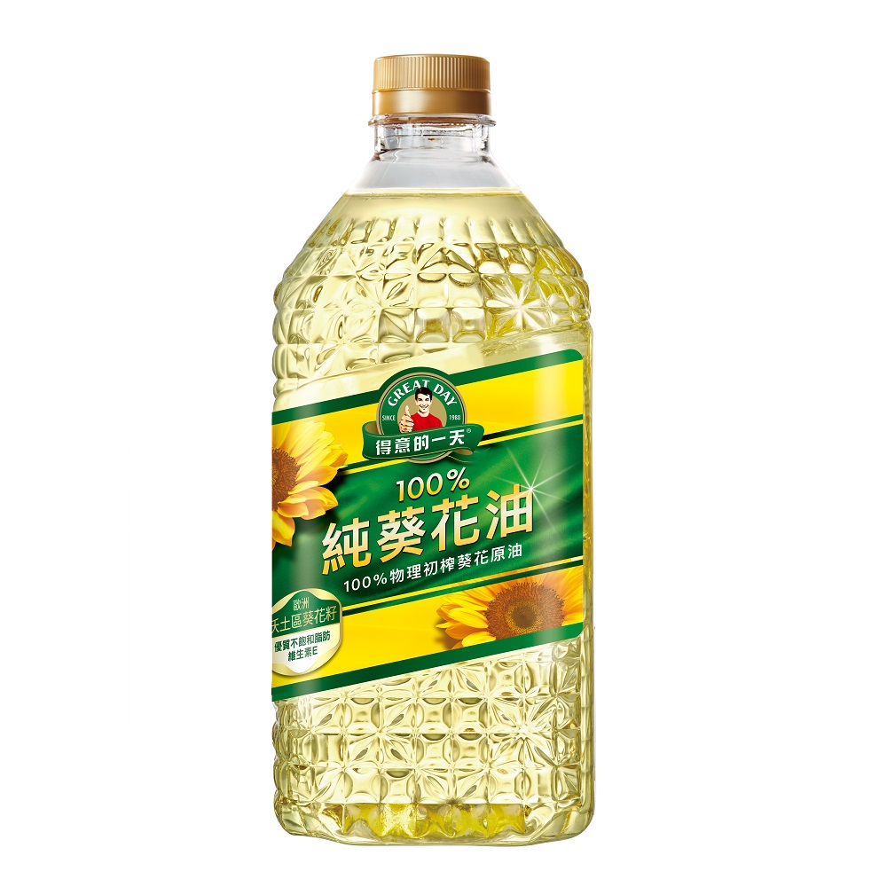 得意的一天100％葵花油3.5L, , large