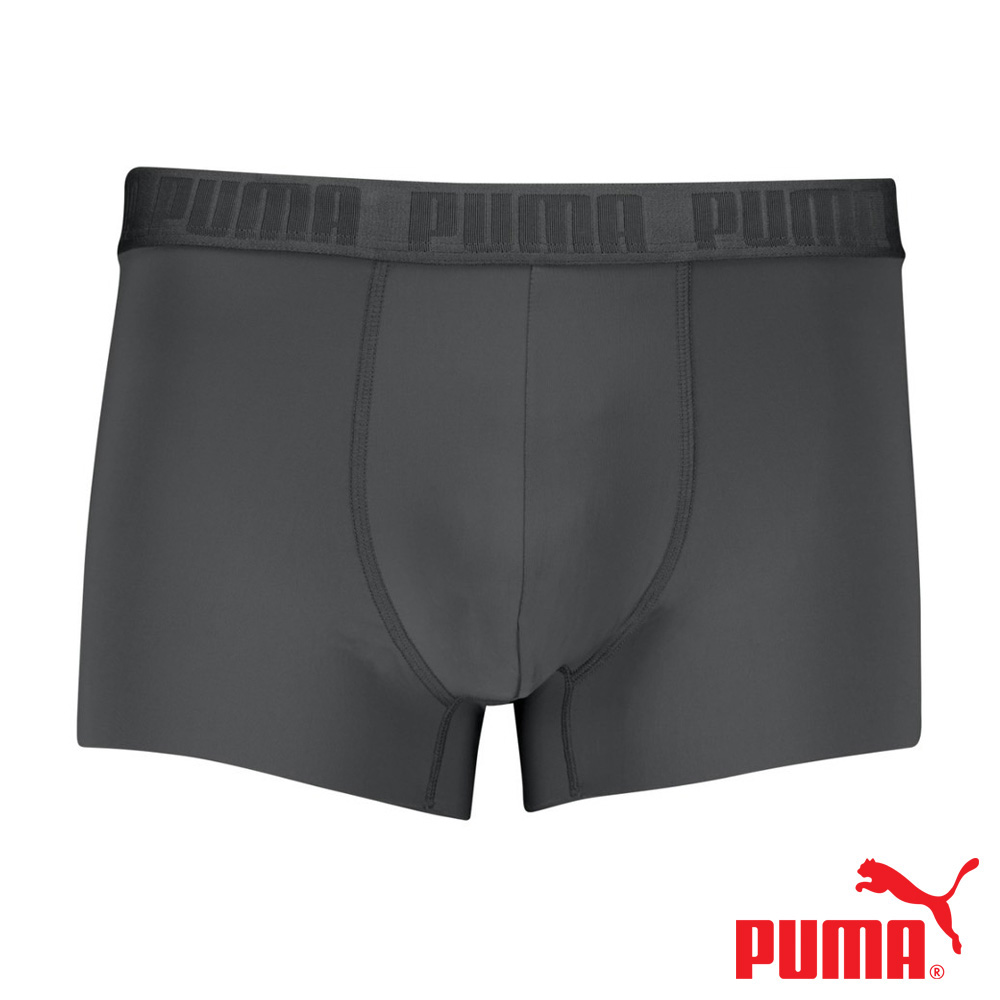 PUMA 涼感內褲 1件組 彪馬 跳豹 男內褲 冰絲內褲 平口內褲 涼感 彈力 貼身 絲滑 冰涼 透氣 抗菌 無痕 灰, , large