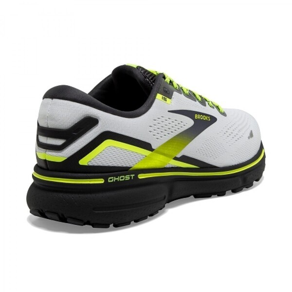 Brooks Ghost 15 男 慢跑鞋 運動 路跑 避震緩衝象限 夜光限定款 白 螢黃 [1103931D125], , large