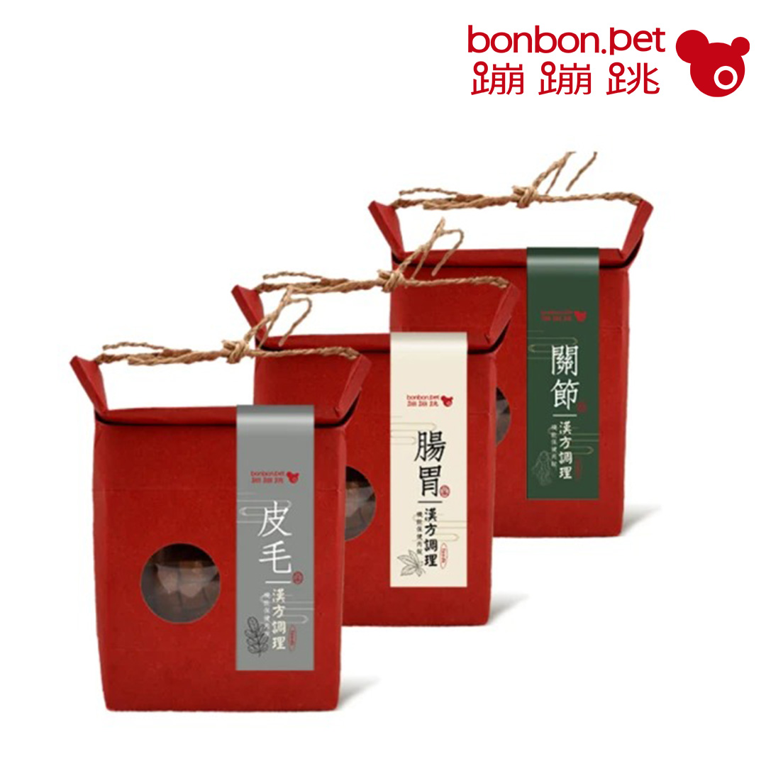 Digestive, Joint & Coat Care – Low-Fat Herbal Meat Chews, 100g x 3 Packs