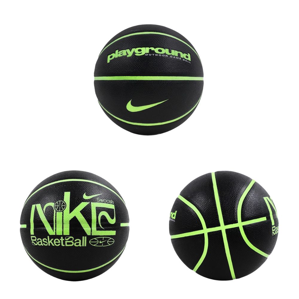 [秉宸] NIKE EVERYDAY PLAYGROUND 7號籃球 黑x綠, , large