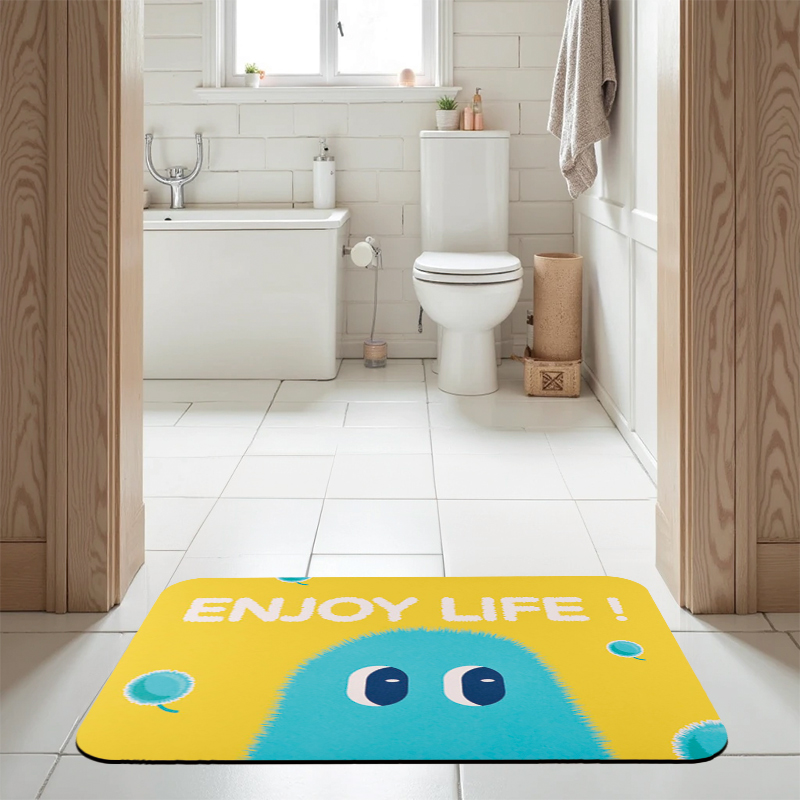 【Monster】 Soft Diatomaceous Earth Absorbent Mat &ndash; NewGen Designer Series (60x40cm) &ndash; Dandelion Moments, , large