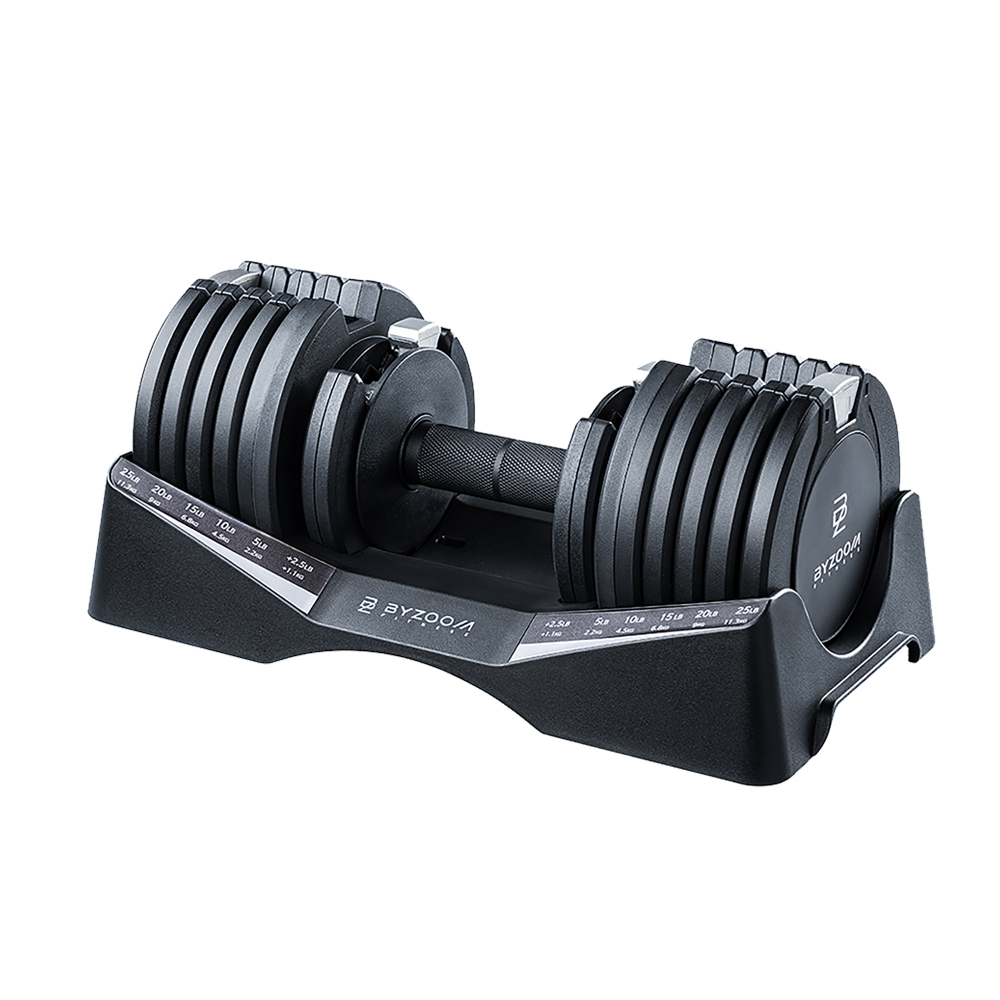 【BYZOOM FITNESS】Pure Series 12.5kg(27.5LB) 10段重量 可調式啞鈴, , large