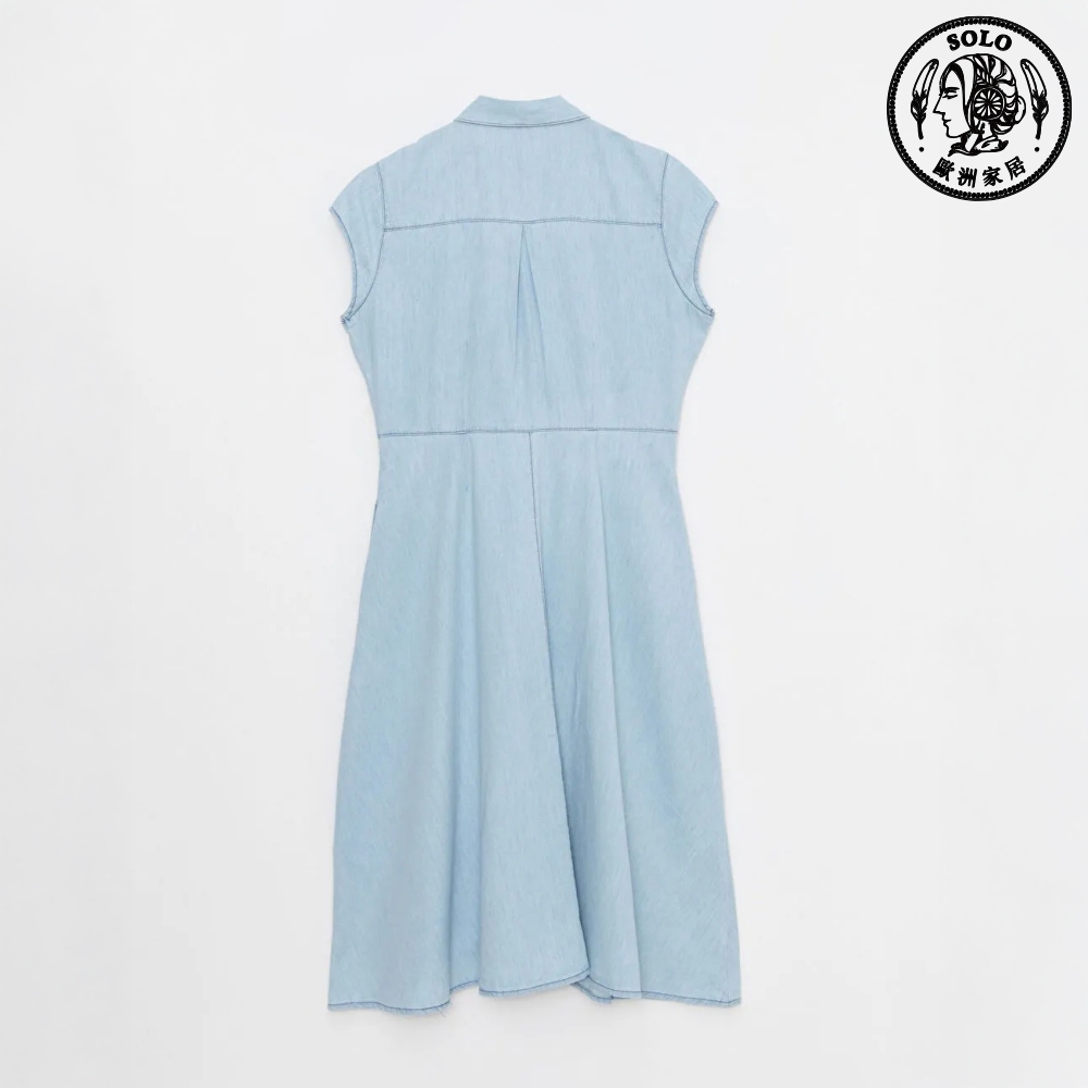 【SOLO Vintage】LCW One-Piece Jeans Skirt 100% Cotton Made in Turkey S, , large