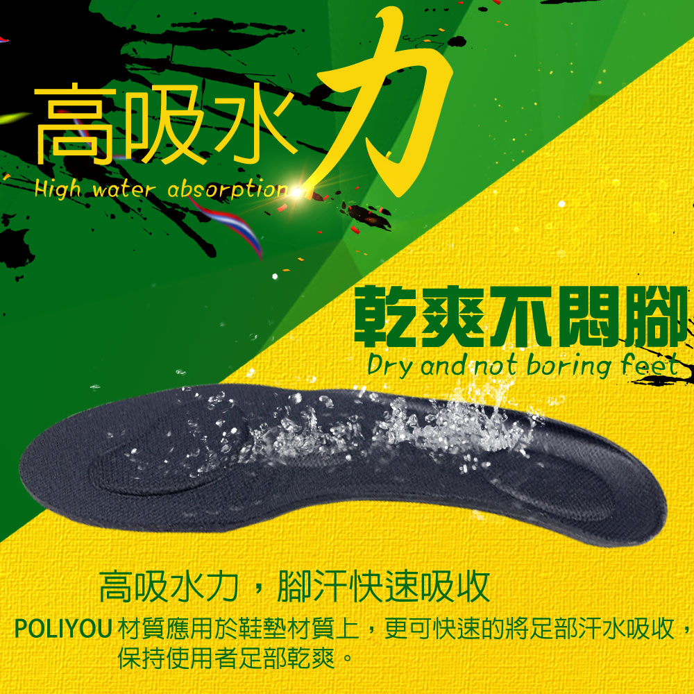 金德恩 GS MALL 台灣製造 一雙L號3D款 足弓型鞋墊 透氣鞋墊 足弓鞋墊 除臭鞋墊 除臭鞋墊 抗菌鞋墊 除臭 POLIYOU 透氣鞋墊, , large