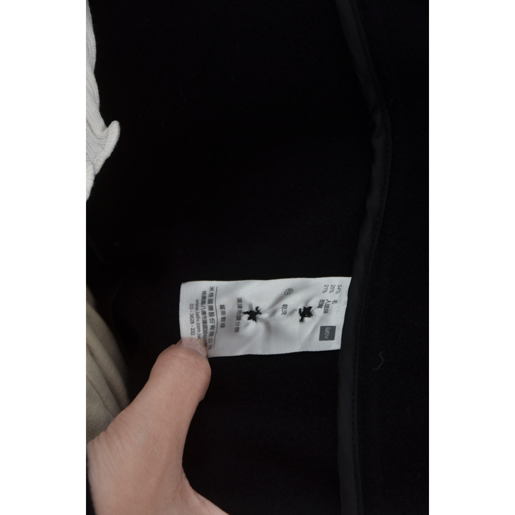 (2XL) lativ質感黑色外套二手衣, , large