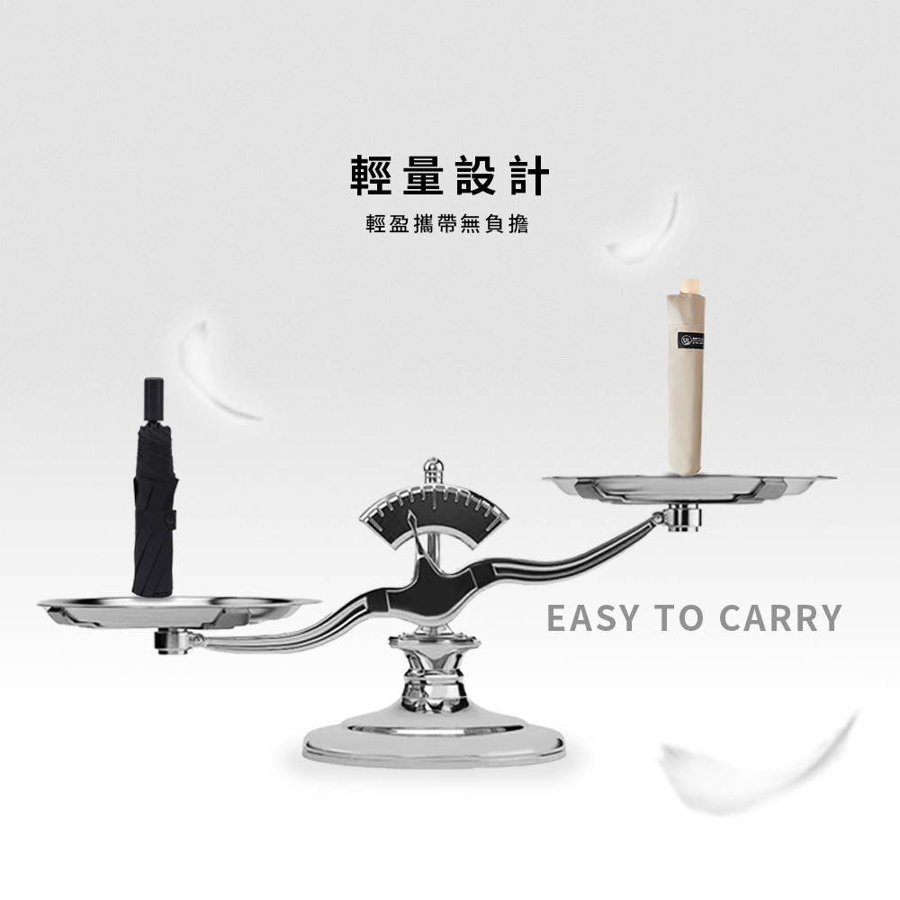 【Twin Dragon】Lightweight Large 3-Fold Umbrella &ndash; Water-Repellent, Quick-Dry, Windproof Large Canopy (B6702), , large