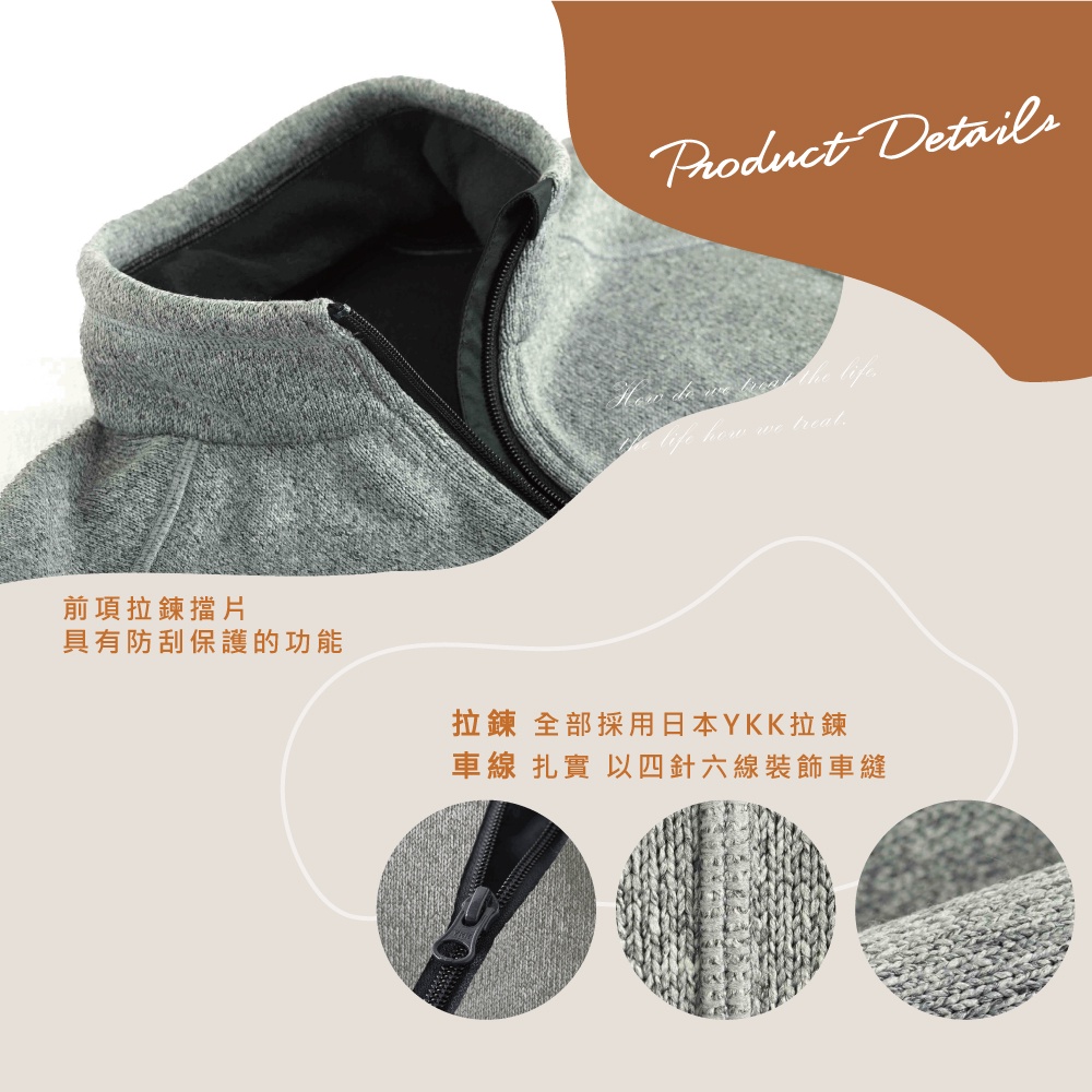 Knitted Fleece Jacket, , large