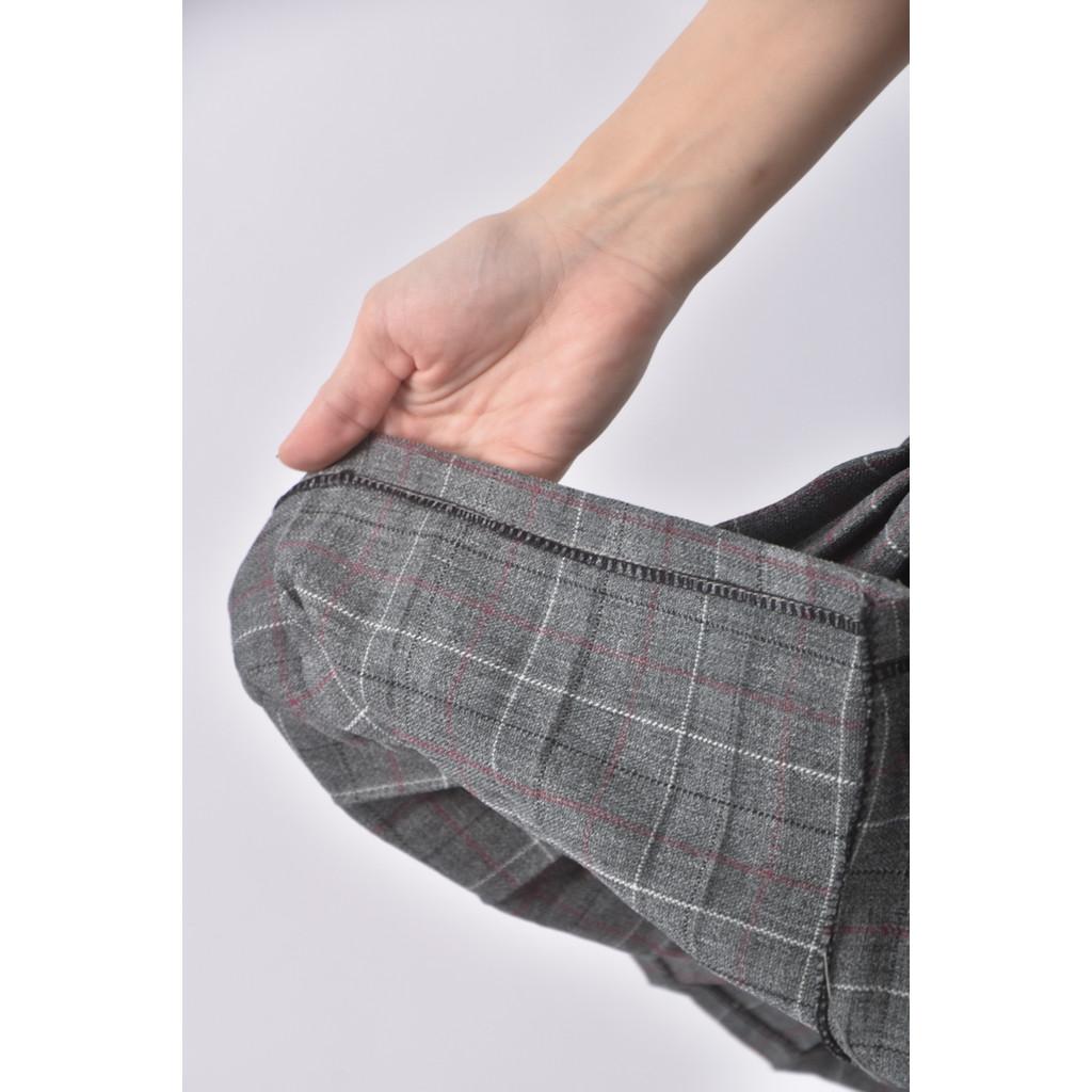 (M) yuan shin百褶灰色短裙二手衣, , large