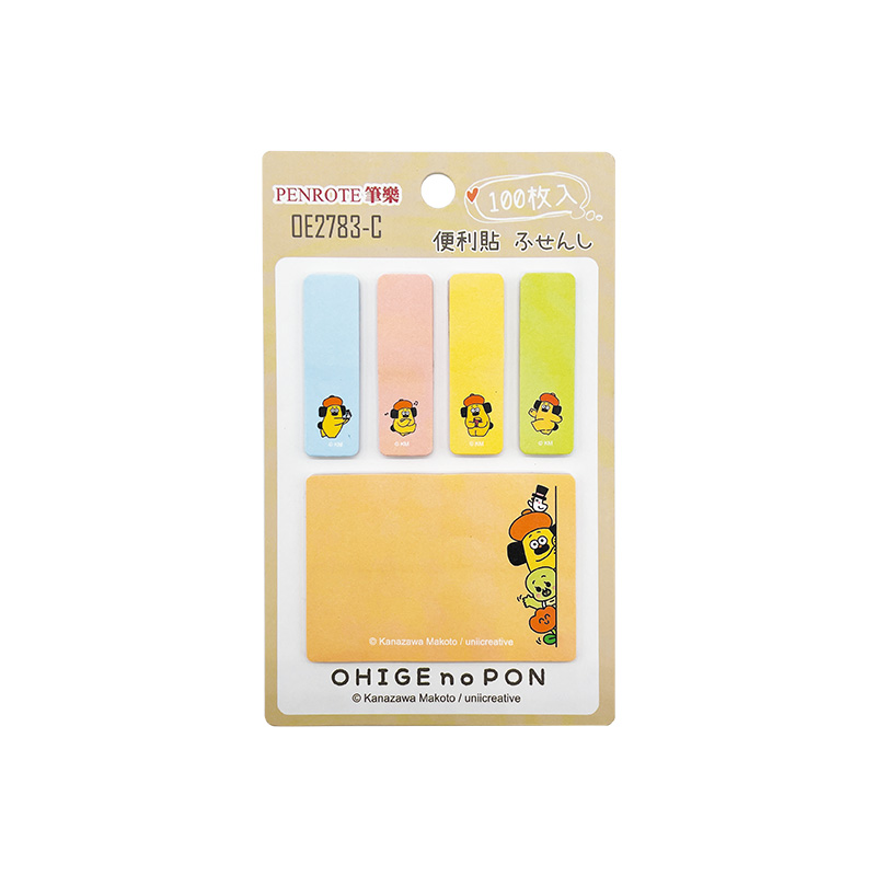 【PENROTE 筆樂】胡子碰碰便利貼 4款, , large