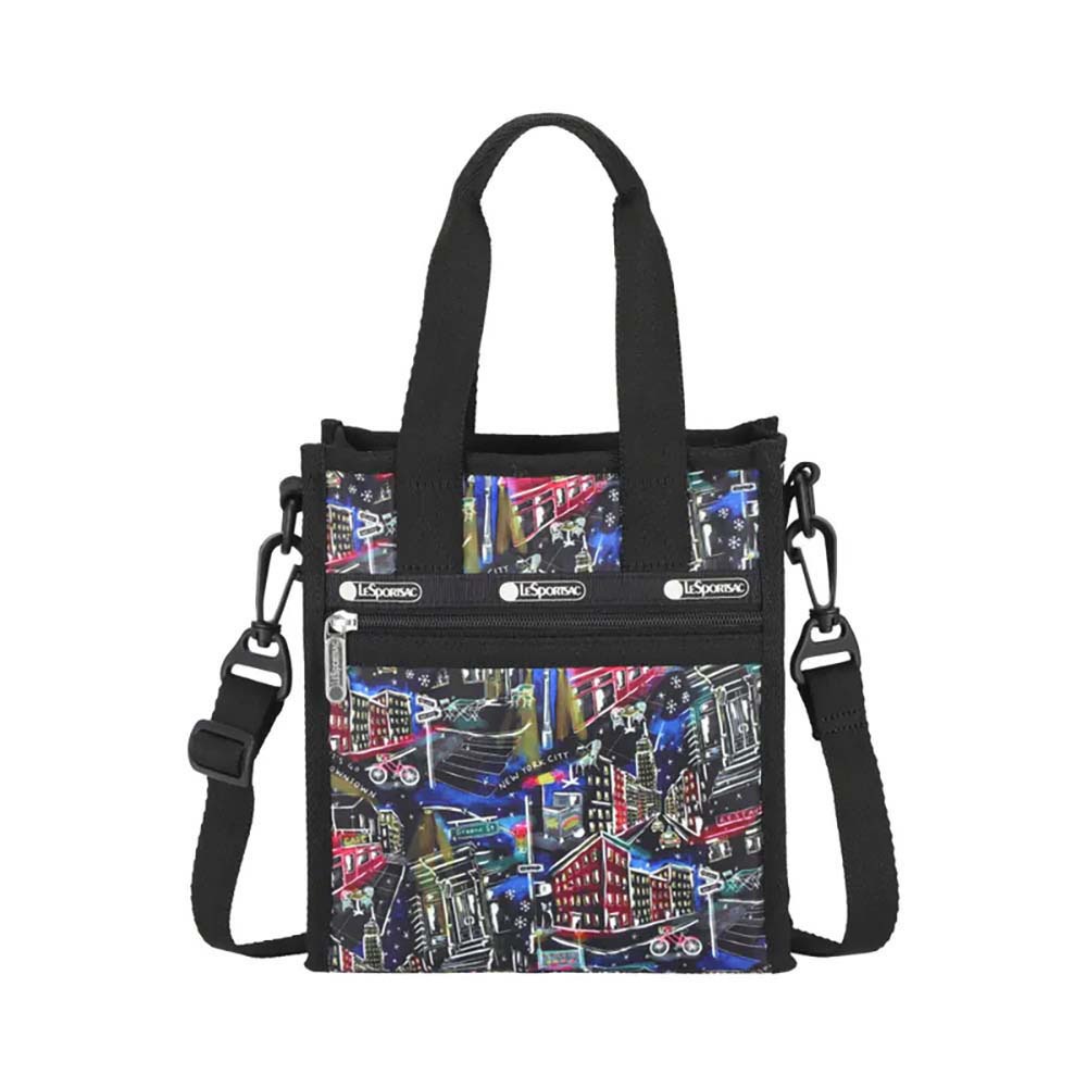 |快速出貨|Lesportsac Mini N/S Tote 日常輕便小方型托特包/ 冬日紐約夜景, , large