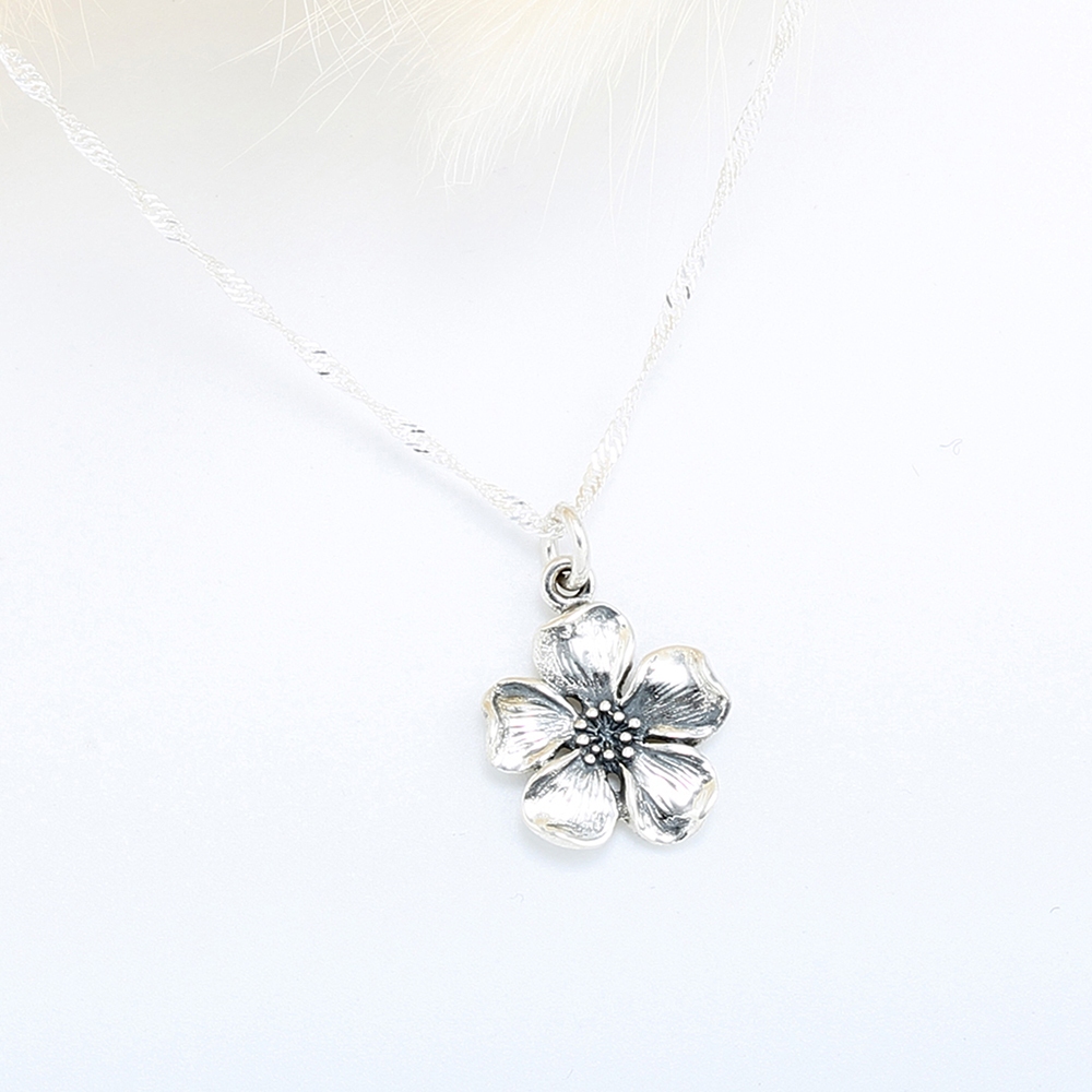 【Angel & Me】櫻花 Sakura s925 純銀 項鍊 生日 週年 畢業 情人節 聖誕節 禮物, , large
