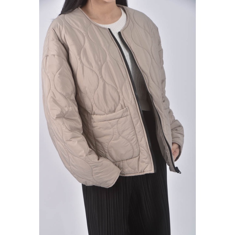 (XL) net印紋棕色外套二手衣, , large