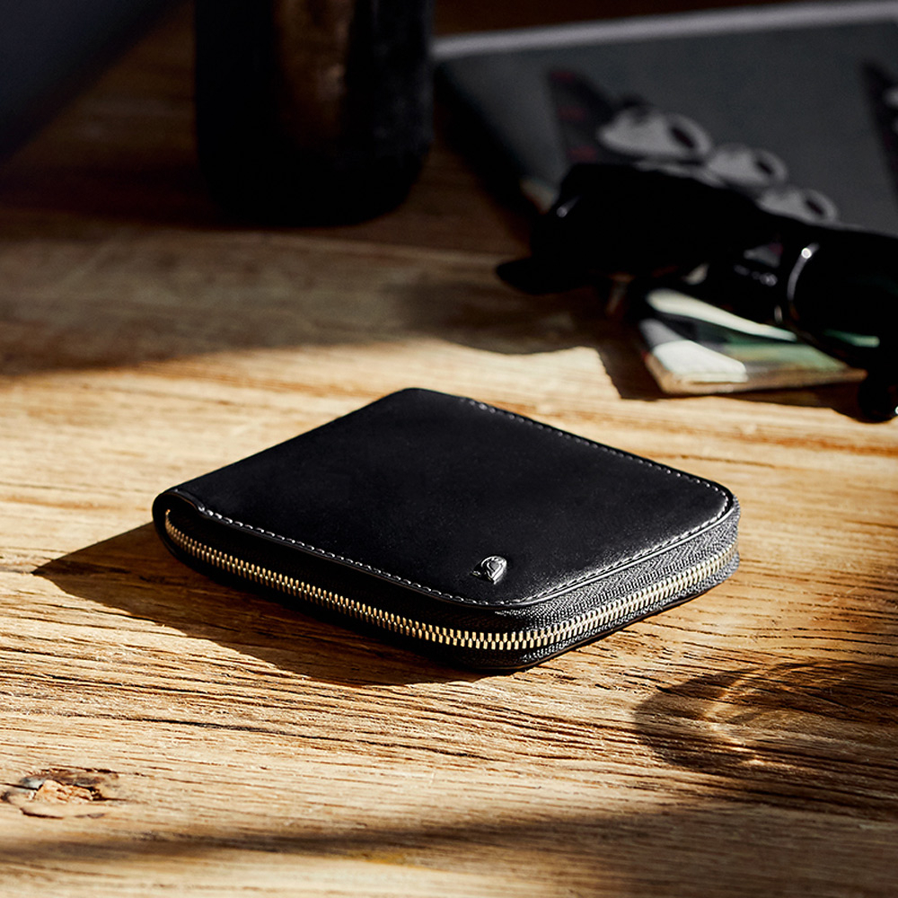 |快速出貨|Bellroy Zip 拉鍊皮夾 短夾 零錢包 卡片收納包 RFID防盜-黑, , large