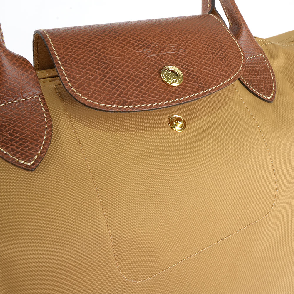 LONGCHAMP M號長把LE PLIAGE摺疊水餃包(鹿褐色), , large