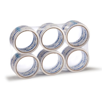 四維鹿頭牌 60mm*40Y OPP透明膠帶/封箱膠帶(PP3Q)-6捲平鋪裝*超取最多7束, , large